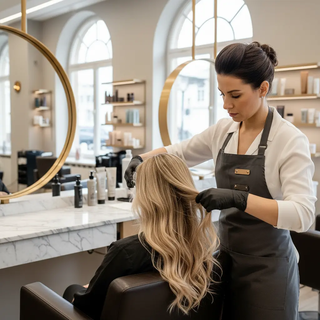 уход за блондом в салоне