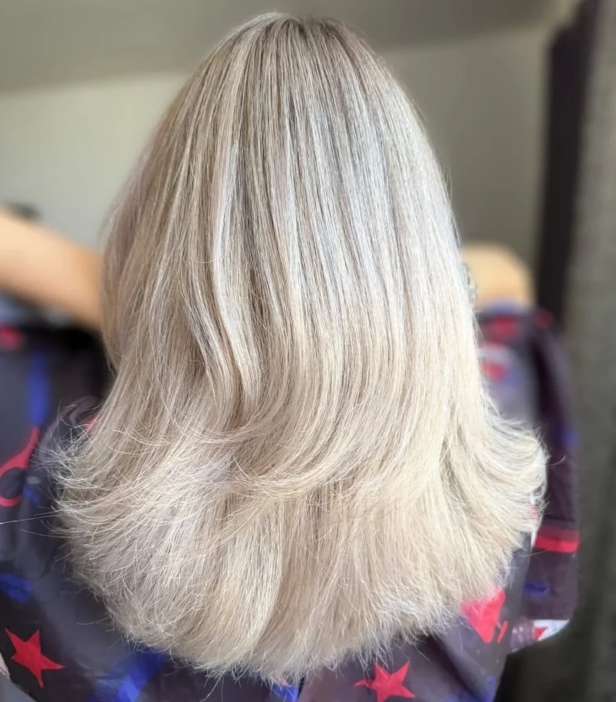 результат окрашивания airtouch блонд