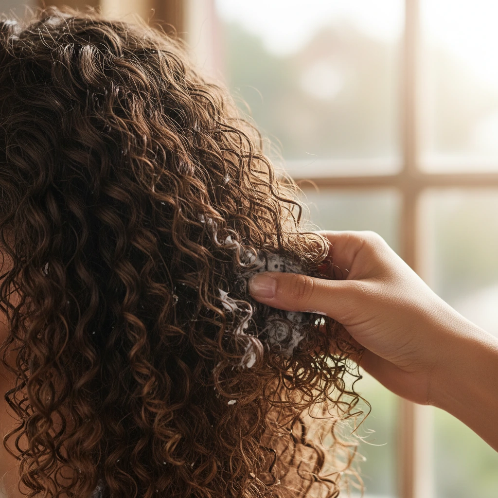 увлажнение кудрявых волос