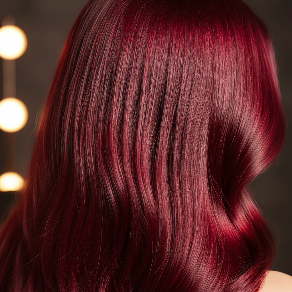 здоровые окрашенные волосы с блеском