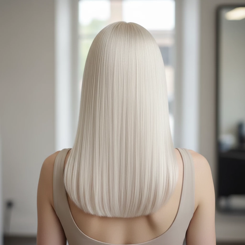 total blond ровный платиновый блонд от корней до кончиков