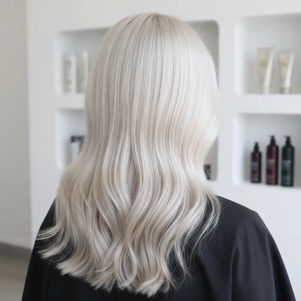 total blond окрашивание результат холодный блонд по всей длине волос