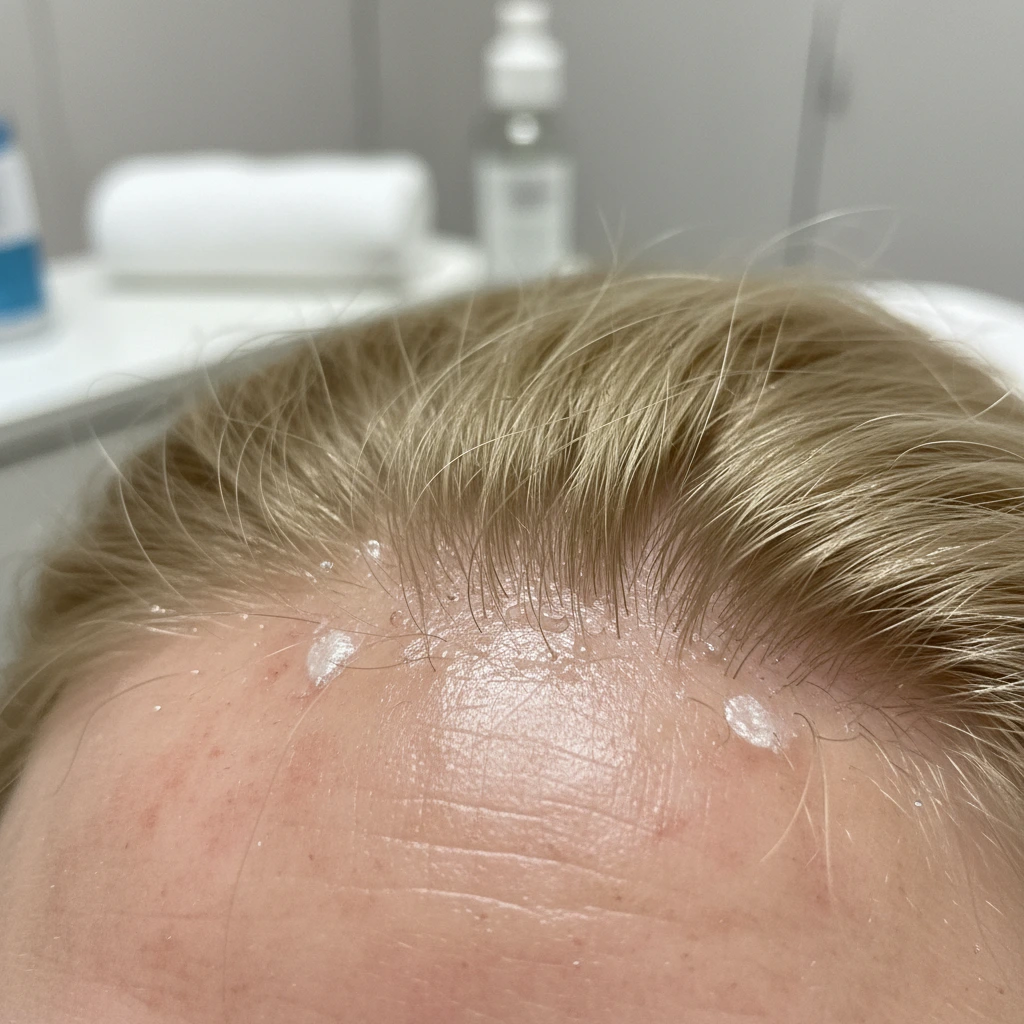 здоровая кожа головы после пилинга