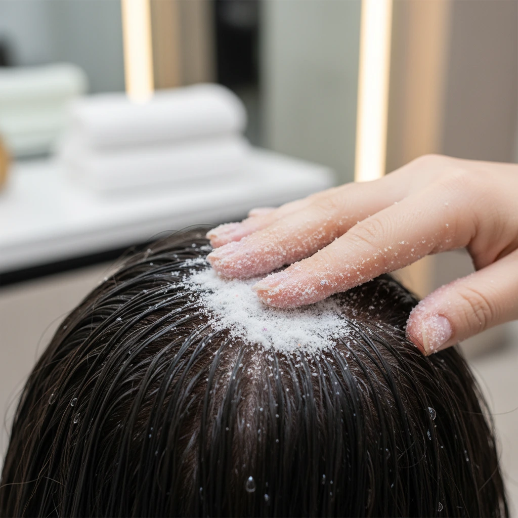 пилинг кожи головы для очищения