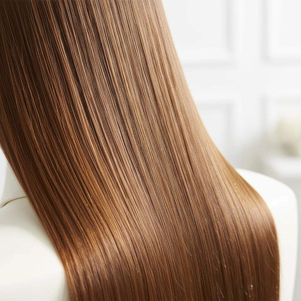 гладкие волосы после использования кондиционера