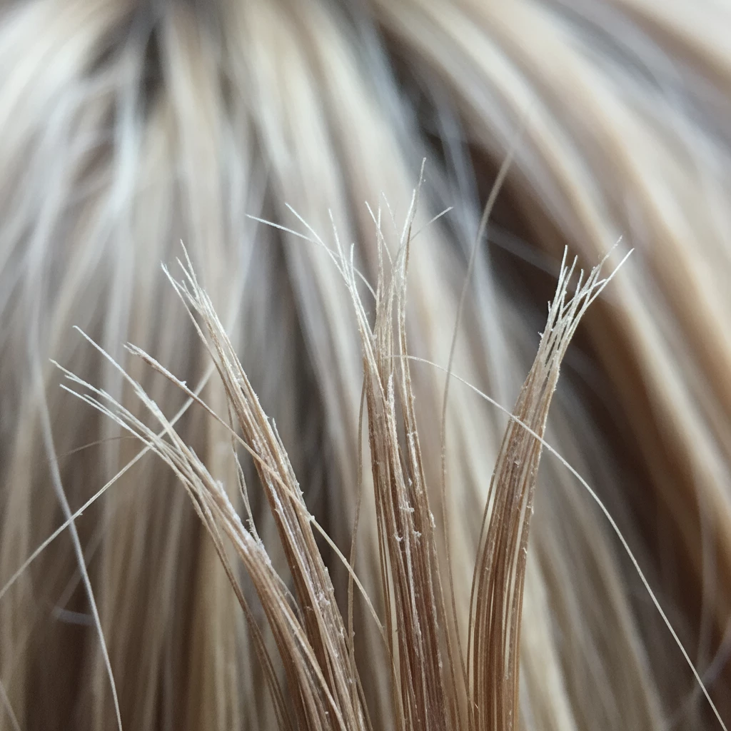 сухие секущиеся кончики волос