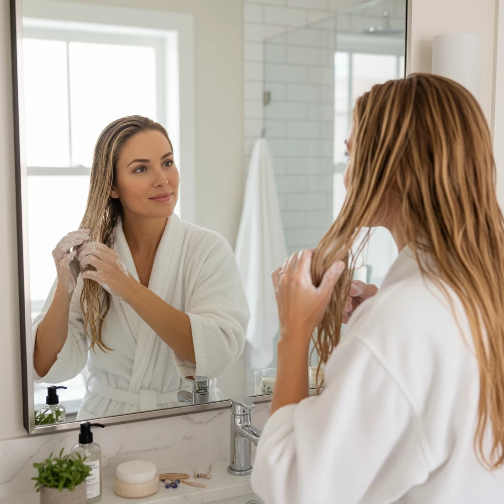 маска для осветлённых волос нанесение