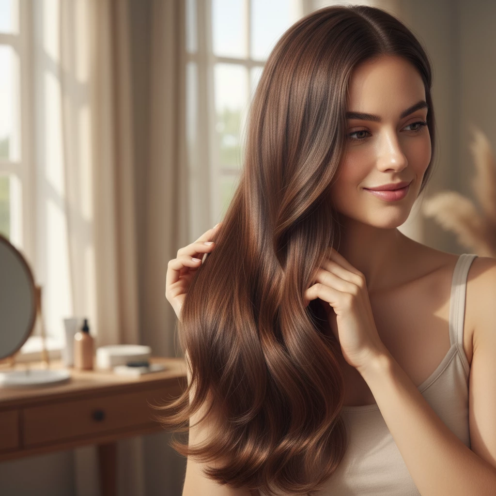 натуральные здоровые волосы без окрашивания