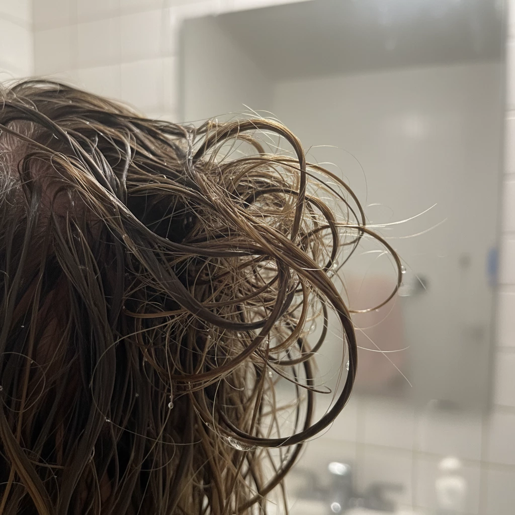 спутанные волосы после мытья