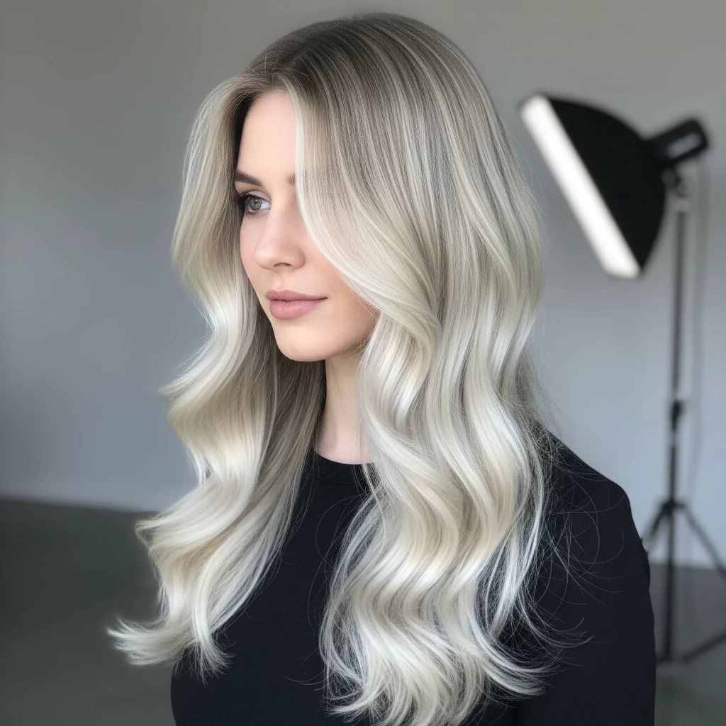 airtouch чистый блонд плавный переход без полос