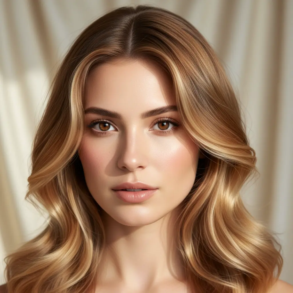 Идеальные тёплые цвета волос под карие глаза и светлую кожу