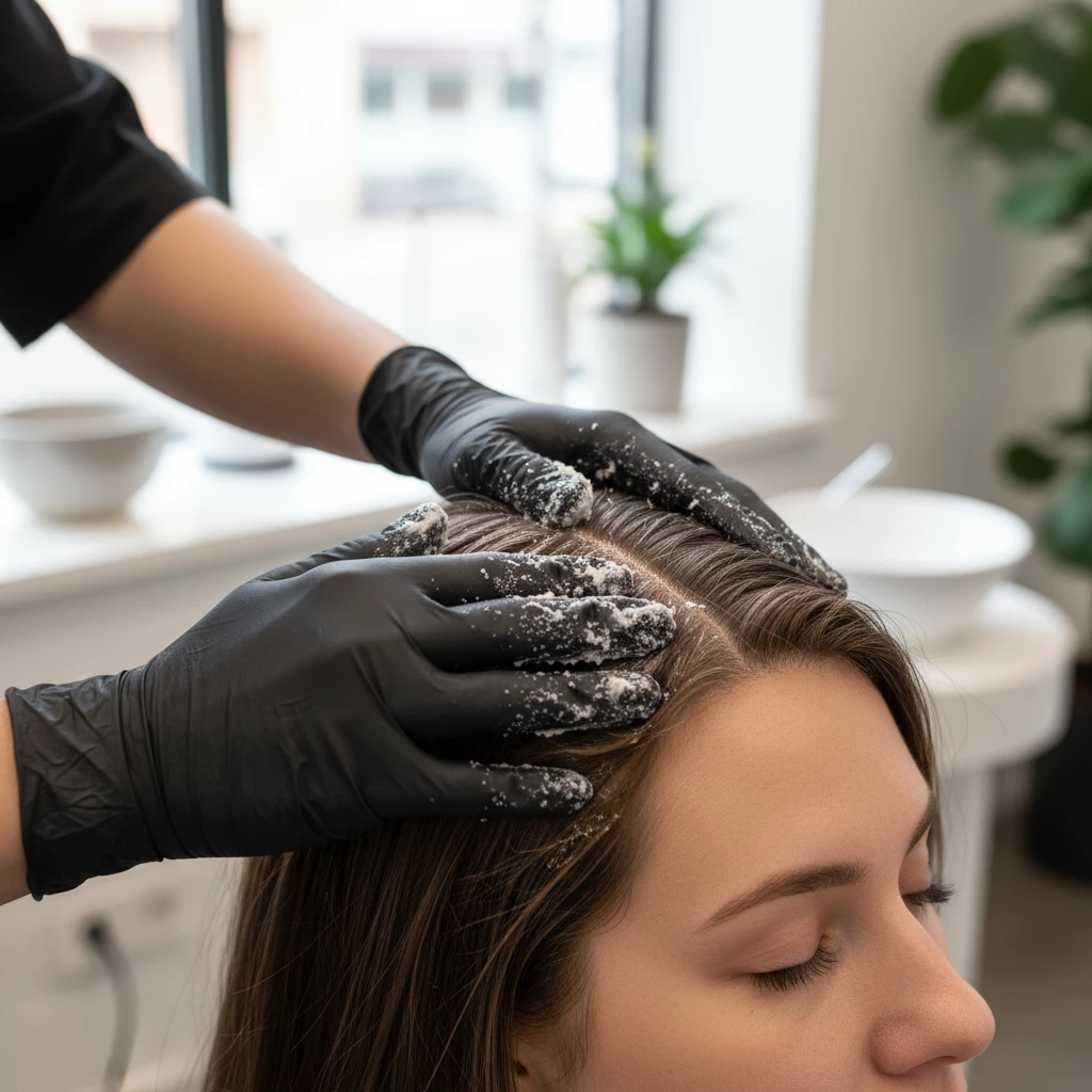 пилинг кожи головы для жирных волос уход за кожей головы