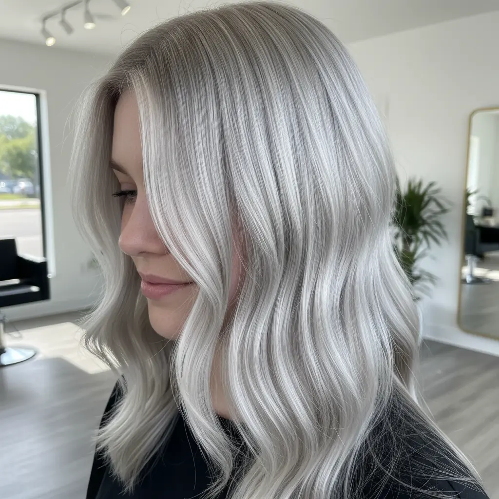 пепельный блонд холодный оттенок волос без желтизны