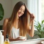 Повреждённые волосы после солнца и моря