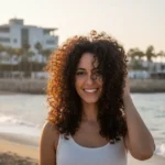 Уход за кудрявыми волосами в израильском климате, увлажнённые локоны без пушистости