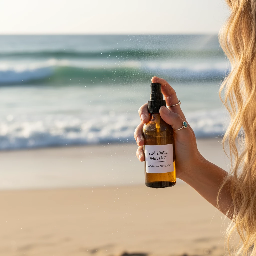 защита волос летом спрей uv перед пляжем уход