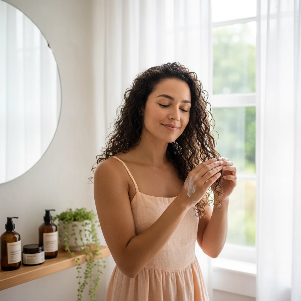 легкий уход для увлажнения волос нанесение летом