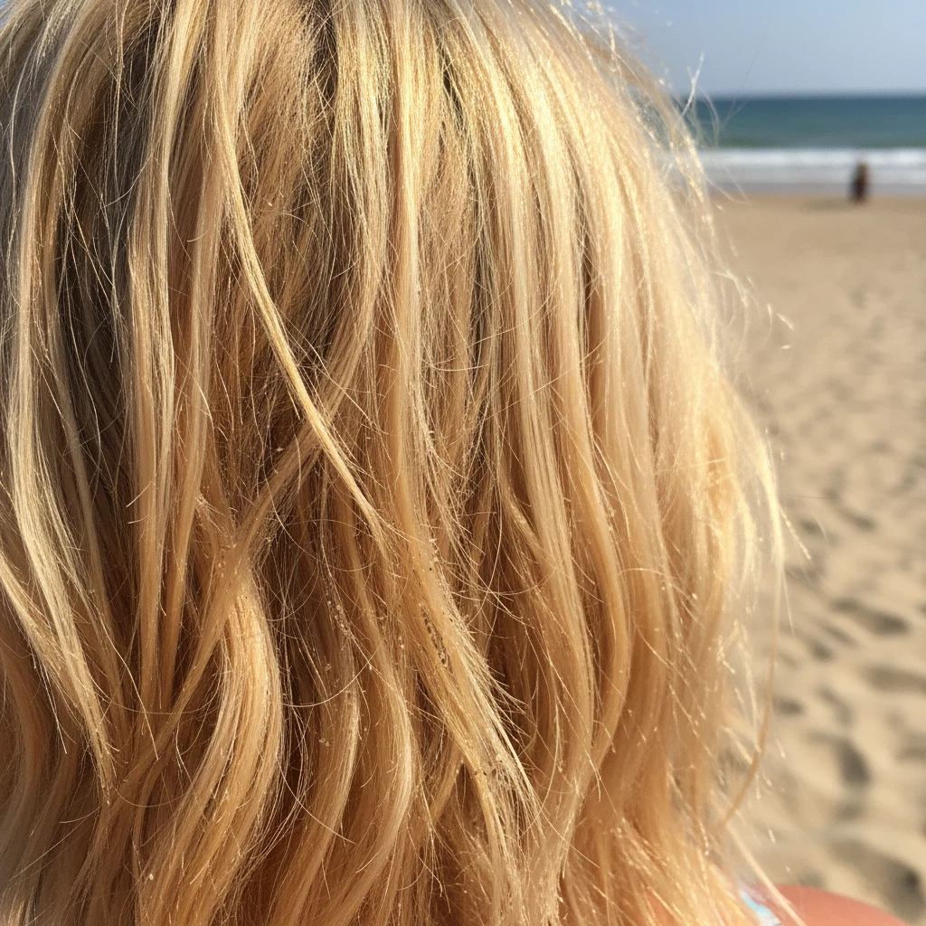 повреждение осветленных волос солнцем летом сухость и выгорание