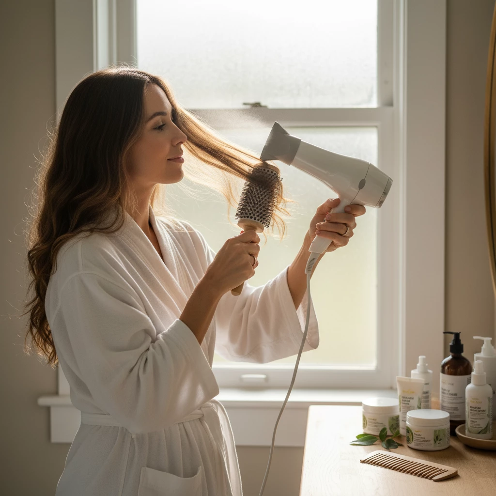 сушка волос феном с термозащитой правильный уход