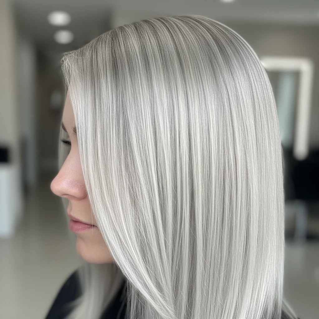 холодный блонд после нейтрализации желтизны