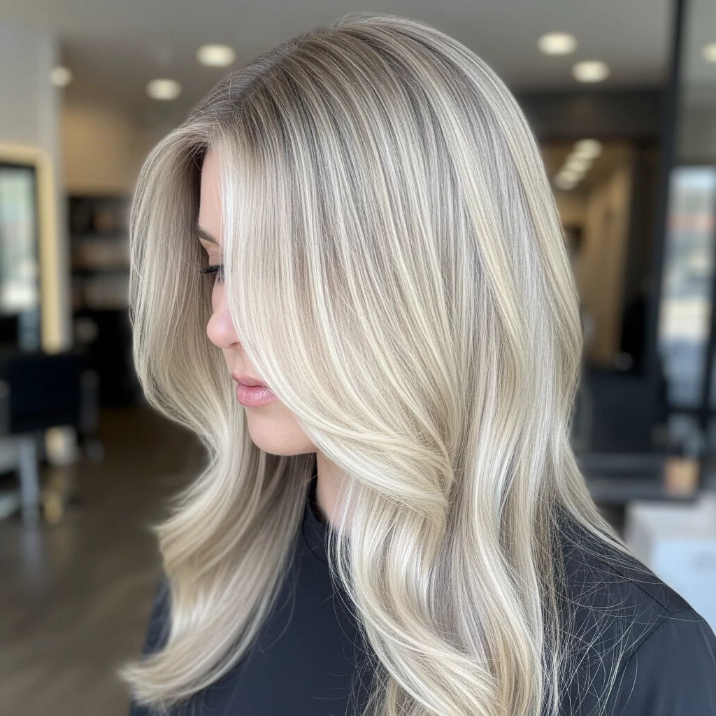 дорогой блонд мягкие переходы без желтизны натуральный эффект