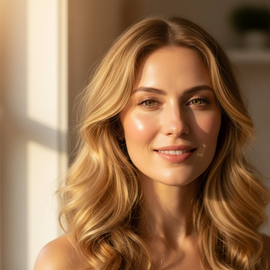 медовый блонд для теплого оттенка кожи