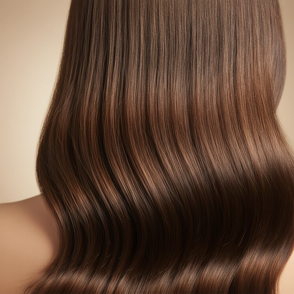 гладкие блестящие волосы после ухода