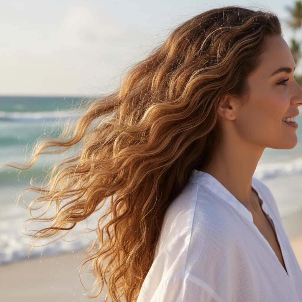 мягкие увлажнённые волосы без утяжеления летом