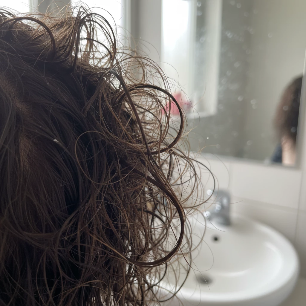 спутанные волосы после мытья из-за ошибок ухода