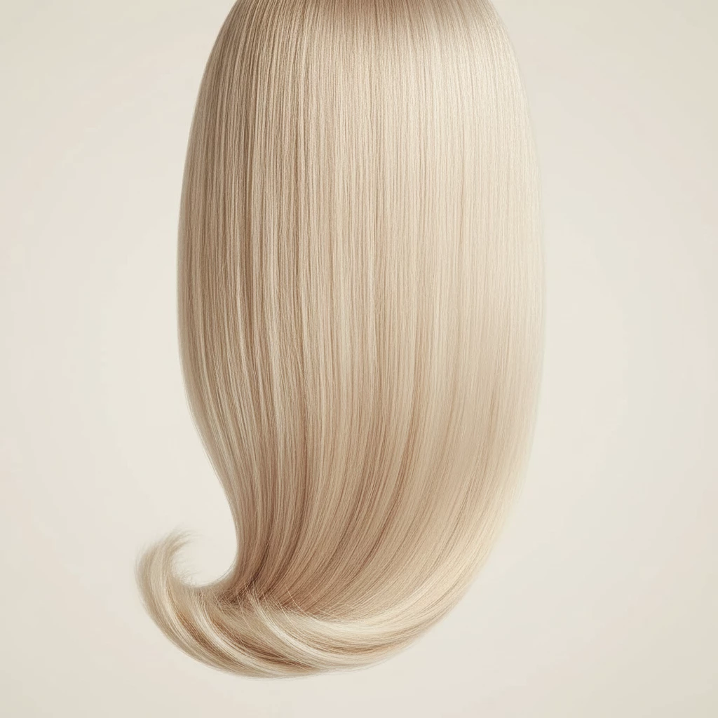 ухоженный плотный блонд после правильного ухода